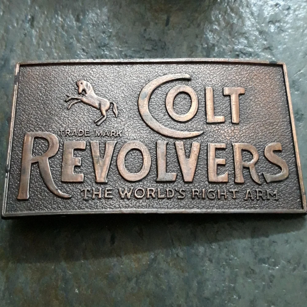 1970s Colt Revolvers Belt Buckle